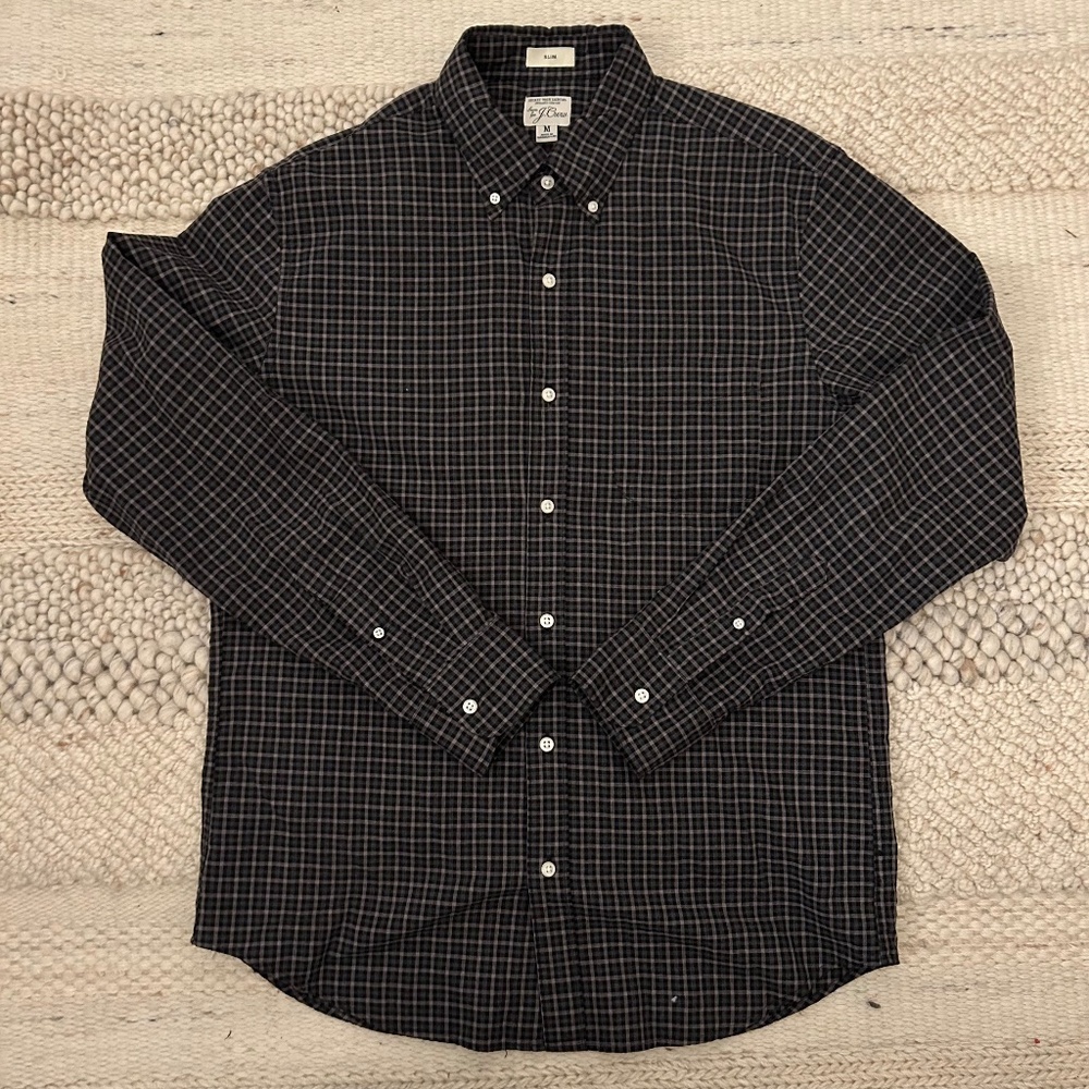 J.Crew NWOT Secret Wash Shirt - Medium Tall - Picture 3 of 5
